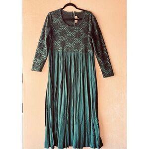 Stonebridge Vintage long sleeve maxi dress babydoll 90s‎ girlygrunge sz 10